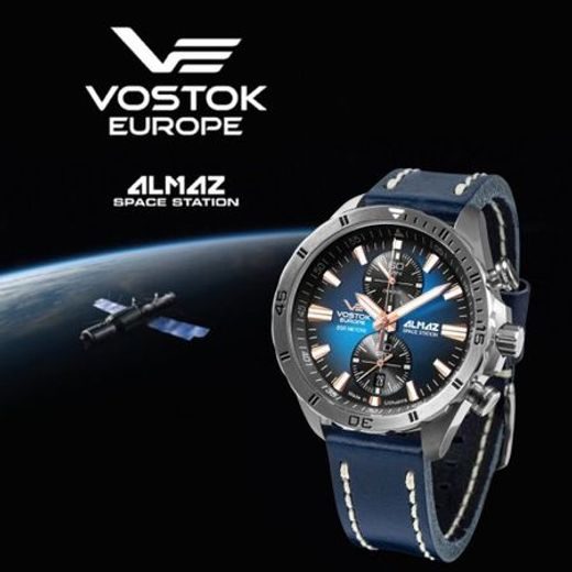 VOSTOK EUROPE ALMAZ CHRONO LINE 6S11-320A675 - ALMAZ SPACE STATION - ZNAČKY