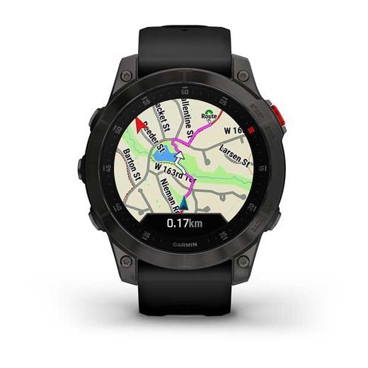 GARMIN EPIX™ 47MM STANDART EDITION SAPPHIRE, TITAN BLACK/ BLACK SILICONE BAND - 010-02582-11 - EPIX - ZNAČKY