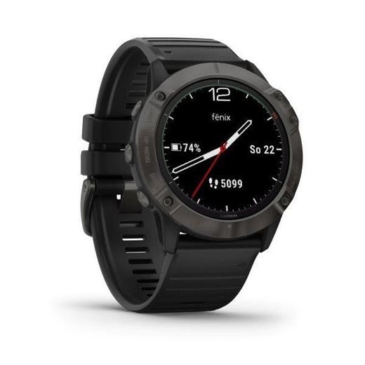 GARMIN FENIX6X PRO SOLAR, TITANIUMGRAYDLC/BLACK BAND (MAP/MUSIC) 010-02157-21 - FENIX 6X - ZNAČKY