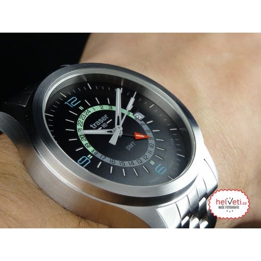 TRASER AURORA GMT SILVER - OCEL - CLASSIC - ZNAČKY