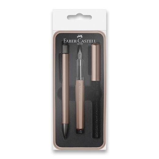 SADA PLNICÍ PERO A KULIČKOVÉ PERO FABER-CASTELL HEXO BRONZE 0021/1405791 - SADY PER - OSTATNÍ