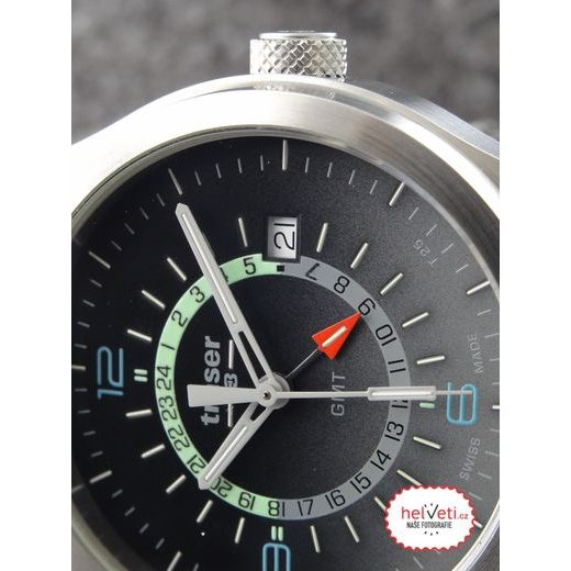 TRASER AURORA GMT SILVER - OCEL - CLASSIC - ZNAČKY