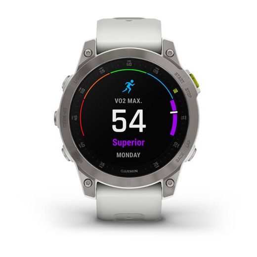 GARMIN EPIX™ 47MM SAPPHIRE, TITAN/ WHITE SILICONE BAND - 010-02582-21 - EPIX - ZNAČKY