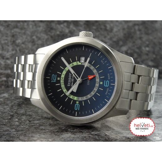 TRASER AURORA GMT BLUE - OCEL - CLASSIC - ZNAČKY