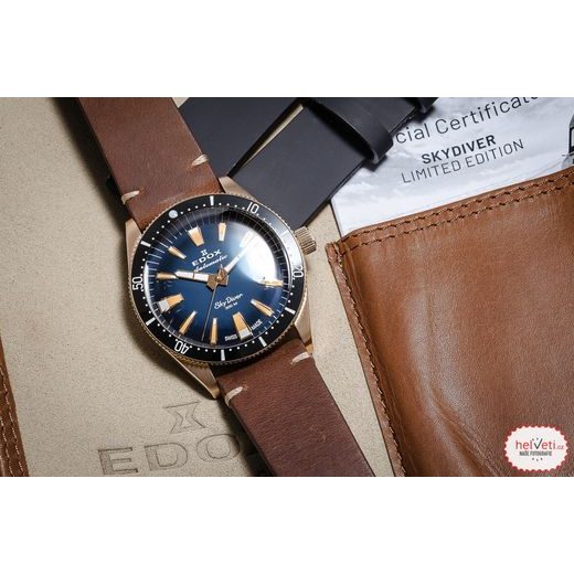EDOX SKYDIVER DATE AUTOMATIC 80126-BRN-BUIDR LIMITED EDITION - SKYDIVER - BRANDS