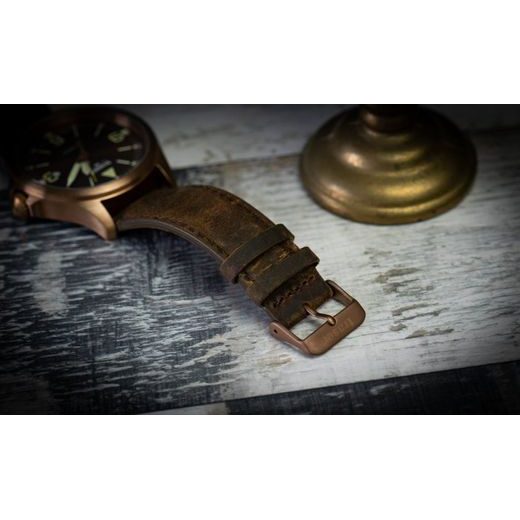 TRASER P67 OFFICER PRO AUTOMATIC BRONZE BROWN KŮŽE - HERITAGE - ZNAČKY