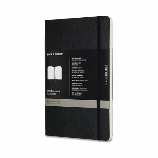 ZÁPISNÍK MOLESKINE PROFESSIONAL VÝBĚR BAREV - MĚKKÉ DESKY - L, LINKOVANÝ 1331/450270 - DIÁŘE A ZÁPISNÍKY - OSTATNÍ