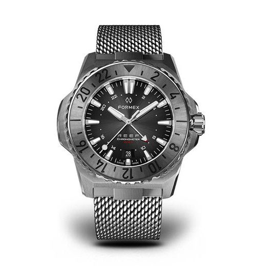 FORMEX REEF GMT AUTOMATIC CHRONOMETER BLACK DIAL WITH RED GMT - REEF - ZNAČKY