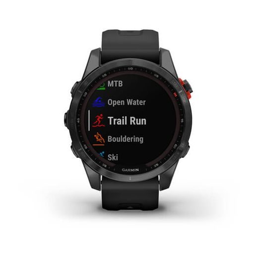 GARMIN FENIX 7S SOLAR GRAY / BLACK SILICONE BAND - 010-02539-13 - FENIX 7S - ZNAČKY