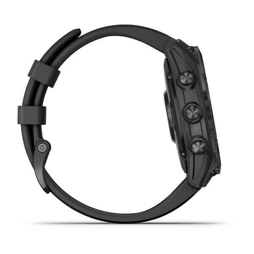 GARMIN FENIX 7 SOLAR GRAY/ BLACK SILICONE BAND - 010-02540-11 - FENIX 7 - ZNAČKY