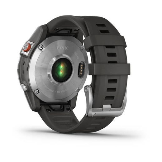 GARMIN EPIX™ 47MM SILVER/ GRAY SILICONE BAND - 010-02582-01 - EPIX - ZNAČKY