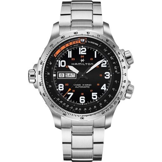 HAMILTON KHAKI AVIATION X-WIND DAY DATE AUTO H77755133 - KHAKI AVIATION - BRANDS