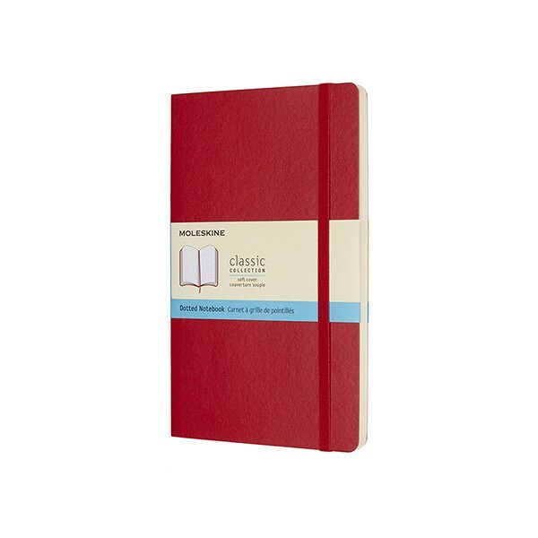 Zápisník Moleskine VÝBĚR BAREV - měkké desky - L, tečkovaný 1331/11274 - Zápisník Moleskine - měkké desky červený