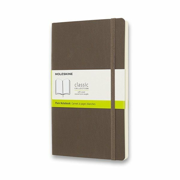 Zápisník Moleskine VÝBĚR BAREV - měkké desky - L, čistý 1331/11271 - Zápisník Moleskine - měkké desky khaki