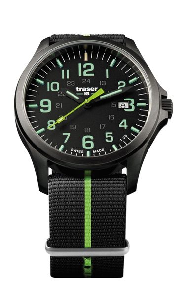 Traser P67 Officer Pro GunMetal Black/Lime Nato