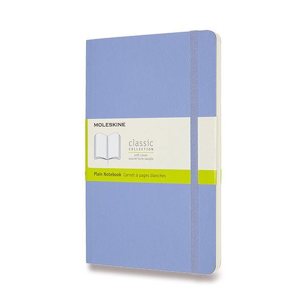 Zápisník Moleskine VÝBĚR BAREV - měkké desky - L, čistý 1331/11271 - Zápisník Moleskine - měkké desky nebesky modrý