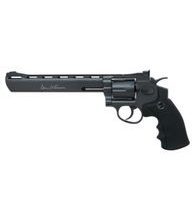Vzduchový revolver Dan Wesson 8" black na diabolky 4,5mm