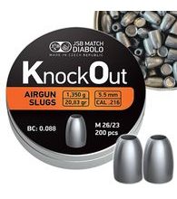 Diabolky KnockOut Slugs .216 5,5 mm 200ks 1,350g