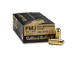 Pistolový náboj Sellier&Bellot 9 mm Browning 50ks