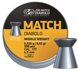 Diabolky JSB Match pro pušku cal. 4,50mm 500ks