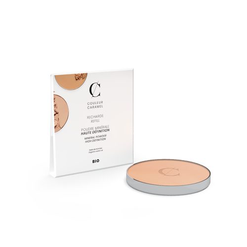 Couleur Caramel Bio kompaktní pudr HD - REFILL (n°602 Light beige refill)