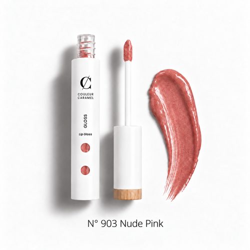 Couleur Caramel Bio lesk na rty (n°903 Nude pink)