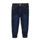 Kalhoty dívčí podšité džínové s elastanem, Minoti, 8GLNJEAN 1, modrá