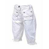 Kalhoty 3/4 dívčí, Pidilidi, PD852, bílá