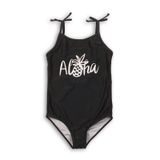 Costum de baie dintr-o singură piesă pentru fete, Minoti, KG SWIMSUIT 14, negru Costum de baie dintr-o singură piesă pentru fete, Minoti, KG SWIMSUIT 14, negru