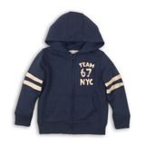 Mikina chlapčenská s kapucňou celoprepínací, Minoti, KB FLEECE ZIP 10, tmavě modrá Mikina chlapčenská s kapucňou celoprepínací, Minoti, KB FLEECE ZIP 10, tmavě modrá