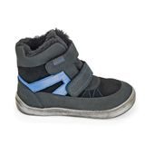 Chlapčenské zimné topánky Barefoot RODRIGO BLACK, Protetika, čierna
