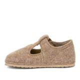 Dětské barefoot bačkory FLEXY WOOLY Beige Froddo G1700378-4 - béžová Barefoot dívčí přezůvky Pegres, BF01 Donut, růžová