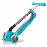 Globber koloběžka Primo Foldable Lights Navy Teal, Globber, W020418 Globber koloběžka Primo Foldable Lights Navy Teal, Globber, W020418