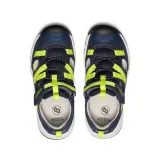Detské sandále KEEN MOTOZOA SANDAL YOUTH naval academy/evening primrose Detské barefoot kompromisné tenisky KEEN KNX LACE YOUTH martini olive/evening primrose
