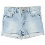 Pantaloni scurți din denim cu elastic pentru fete, Minoti, KG DSHORT 7, albastru Pantaloni scurți din denim cu elastic pentru fete, Minoti, KG DSHORT 7, albastru