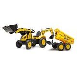 Šlapací traktor 2086W Komatsu s bagrem a Maxi vyklápěcím přívěsem, Falk, W014096 Šlapací traktor 2086W Komatsu s bagrem a Maxi vyklápěcím přívěsem, Falk, W014096