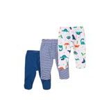 Kalhoty kojenecké 3pack, Minoti, Jurassic 14, modrá