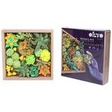 OKTO Energy Art modelare set suculente în cadru de lemn 21x21 cm, OKTO, W031040 OKTO Energy Art modelare set suculente în cadru de lemn 21x21 cm, OKTO, W031040