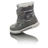 Cizme de iarnă pentru copii cu blană POLARFOX, 2 închizători Velcro, BUGGA, B00172-04, albastru