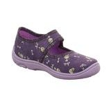 Dívčí bačkůrky BELINDA Purple/Multicolored, Superfit,1-800288-8530 Barefoot dívčí přezůvky Pegres, BF01 Donut, růžová