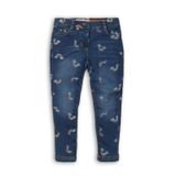 Pantaloni pentru fetițe din blugi cu elastan, Minoti, Unicorn 10, albastru