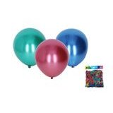 Balon gonflabil 25cm - set 100 buc, crom, W009929