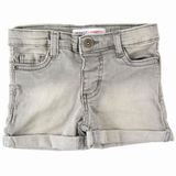 Pantaloni scurți din denim pentru fete cu elastic, Minoti, TG DSHORT 4, gri