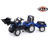 Šlapací traktor 3090M New Holland T8 s nakladačem a vlečkou, Falk, W014097