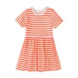 Šaty dievčenské bavlnené, Minoti, 6TDRESS 4, oranžová
