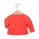 Pulover pentru fetițe cu închidere pe mijloc, Minoti, PARIS 2, roșu hanorac microfleece (model 3), Bugga, PD823, fată