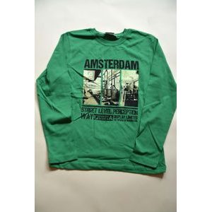 tričko chlapecké s dlouhým rukávem, Wendee, ozfb101643-1, zelená