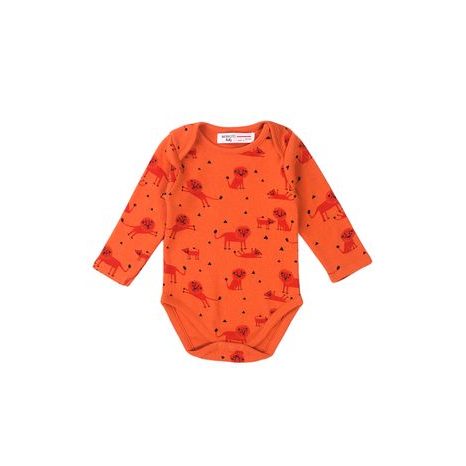 Body kojenecké BIO bavlna, Minoti, Simba 3, oranžová
