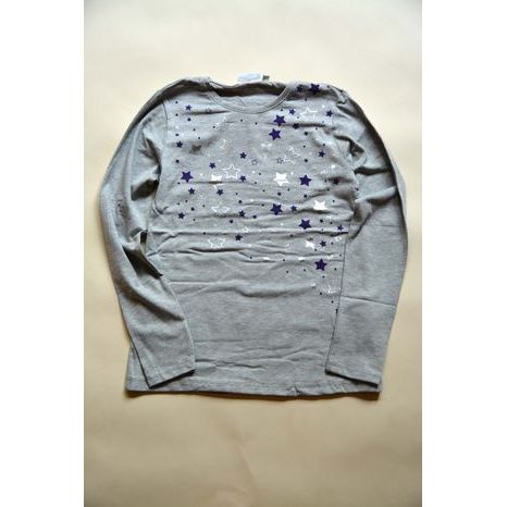 tričko dievčenské s dlhým rukávom, Wendee, ozfb102499-1, šedá