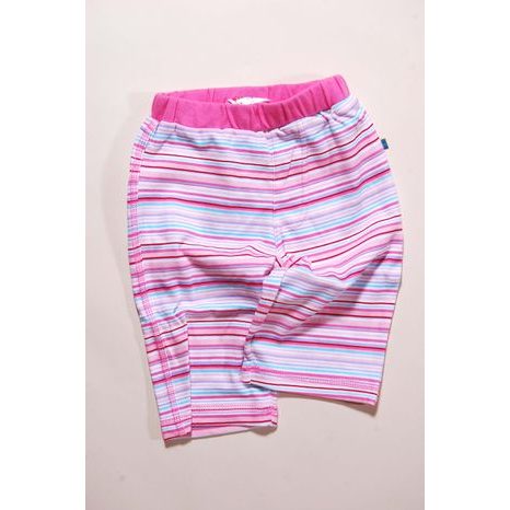 Kalhoty kojenecké s úpletem, PD179, růžová